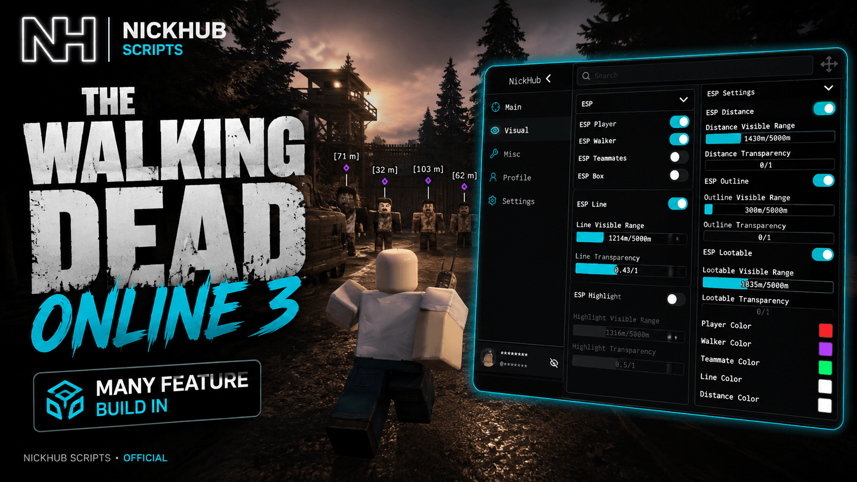 The Walking Dead Online 3 script by Nick Hub