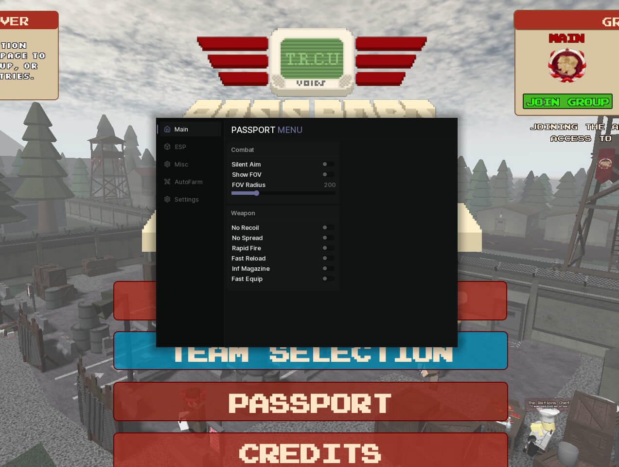 Passport Plz script (No Keys) - Silent aim, Auto farm