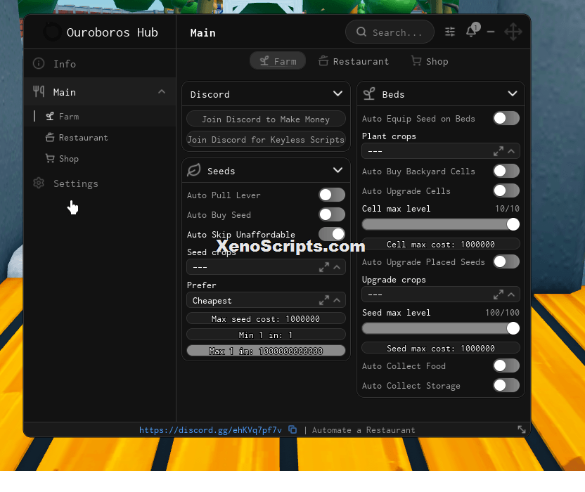 Automate a Restaurant By Ouroboros Hub | Auto Farm & Restaurant