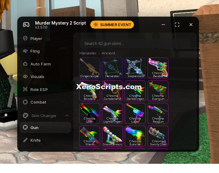 MM2 SUMMER UPDATE GUN SKIN CHANGER | ZYNNHUB