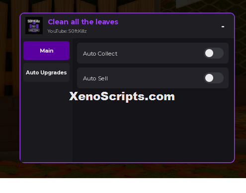 Clean all the leaves script keyless - Auto collect