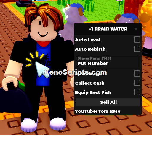 +1 Drain Water Per Click script keyless - Auto farm stage
