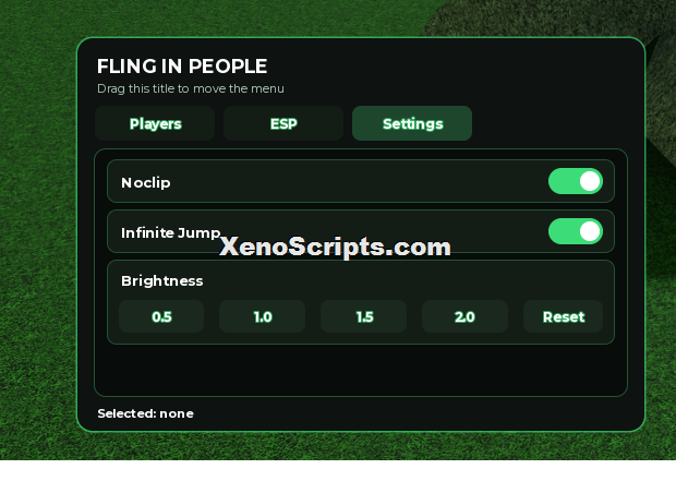 Fling in People script