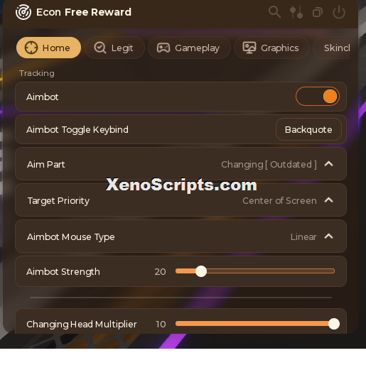 Rivals aimbot script by Econ (No Keys) | Skin and Character changer