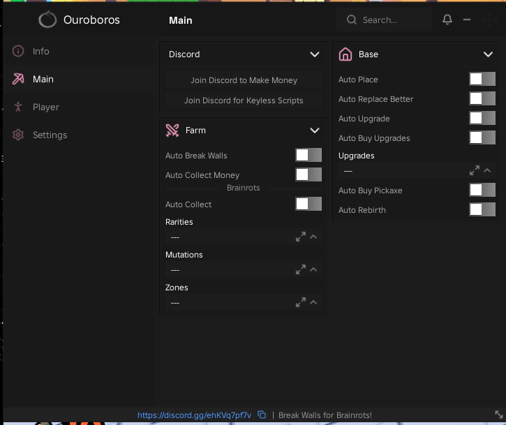Break Walls For Brainrot Script keyless