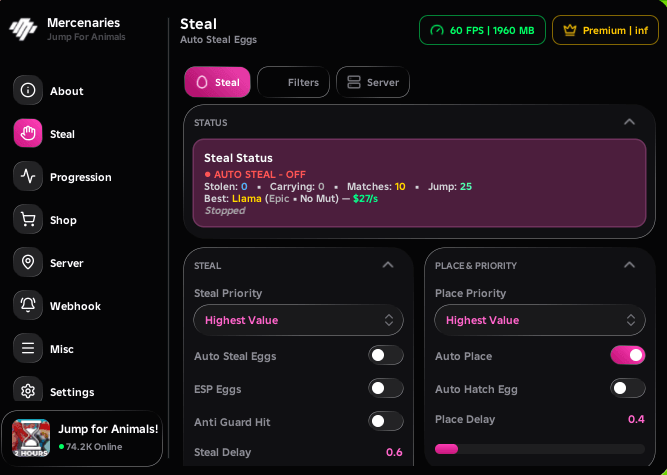 Jump for Animals script keyless | steal priority, steal priority,