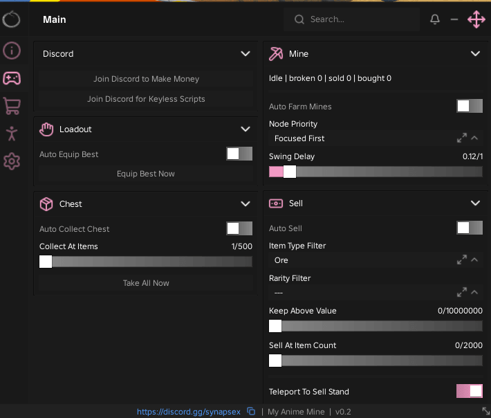 My Anime Mine script keyless | Auto Equip best
