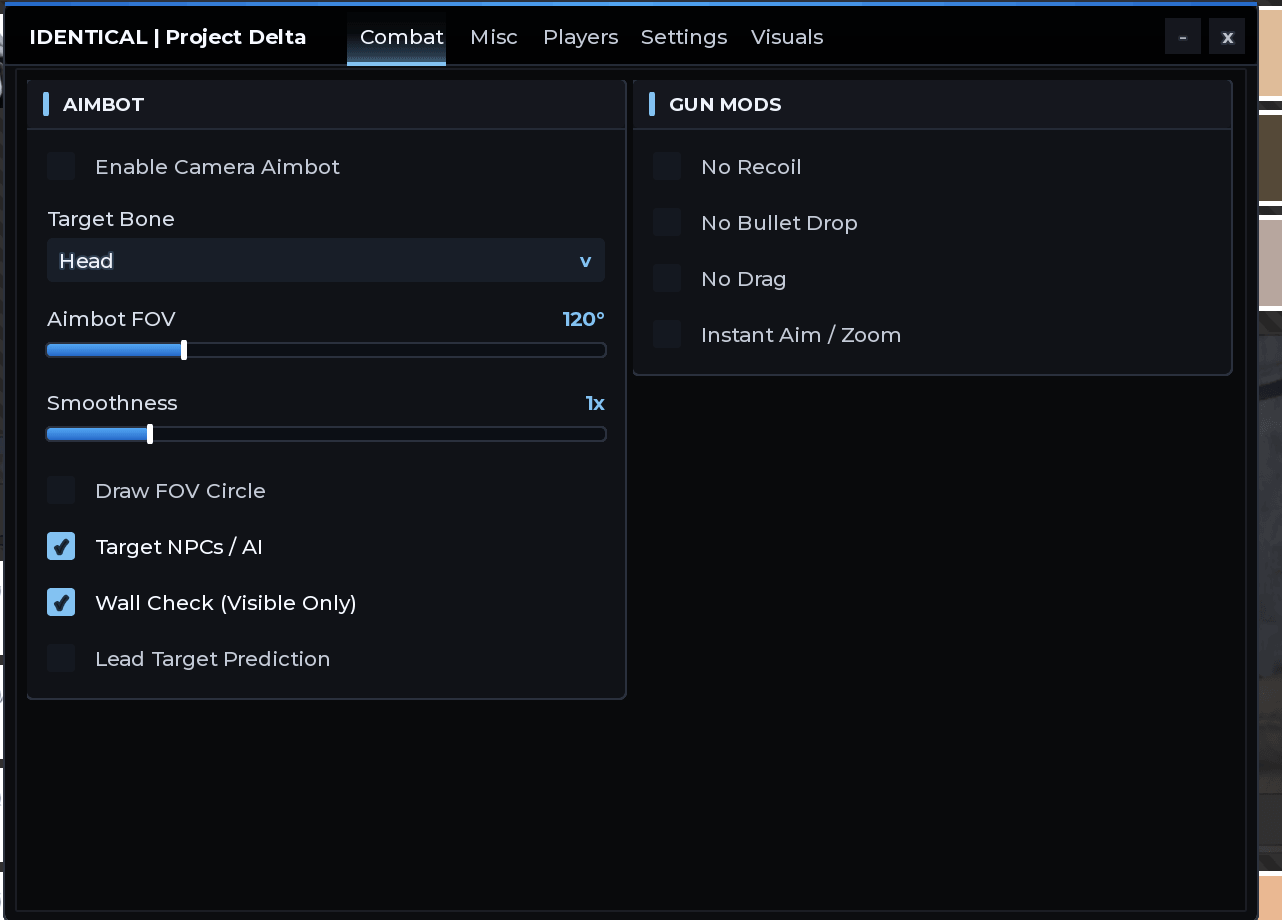 Project Delta script (IDENTICAL)