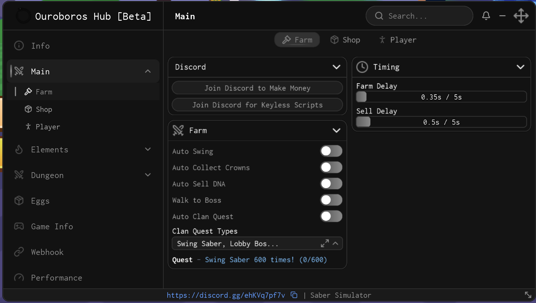 Saber simulator script | ouroboros hub