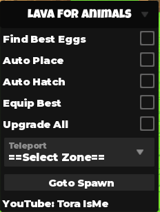 Survive Lava for Animals script keyless | find best eggs, auto place