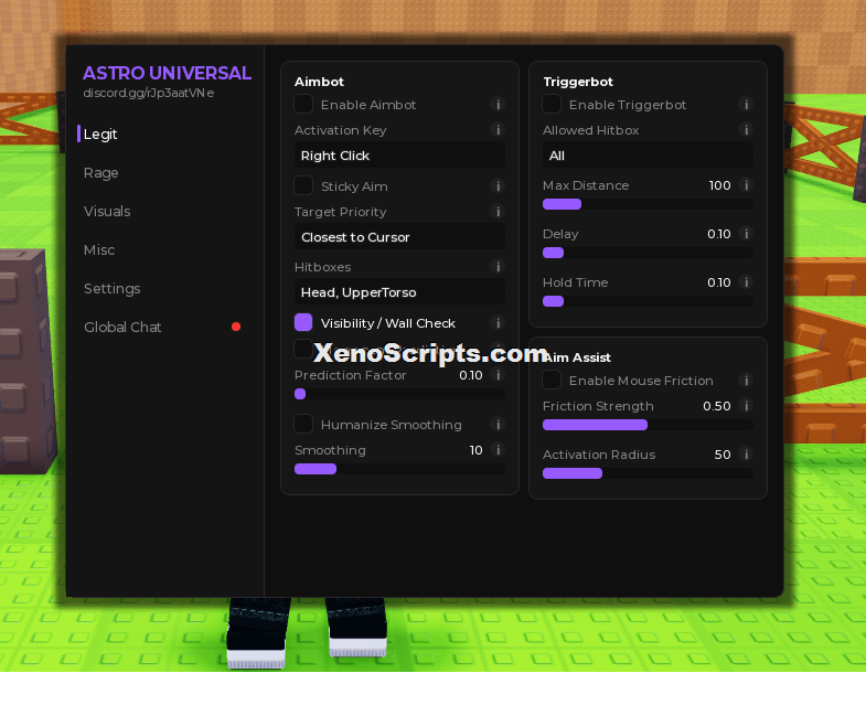 Astro Universal script with Custom Char support (Keyless)