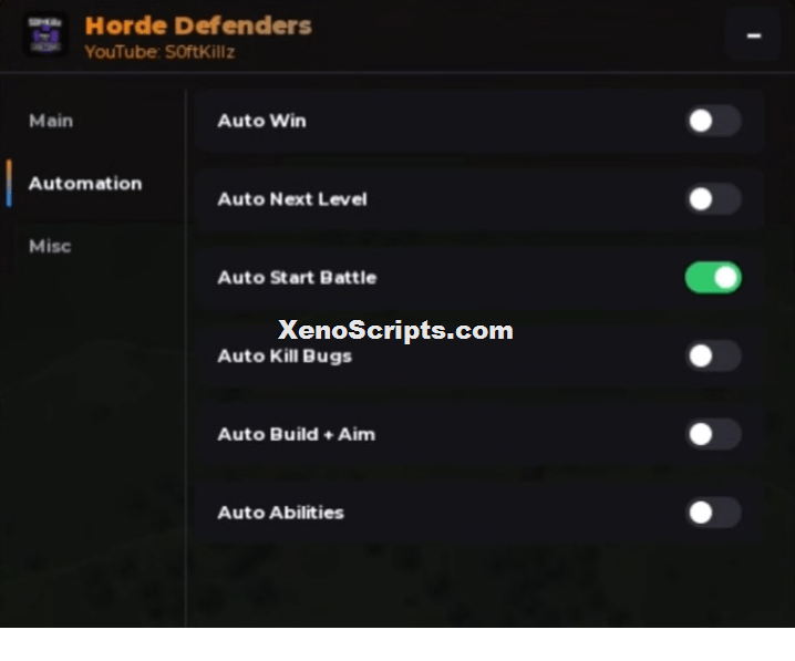 Horde Defenders script by Softkillz