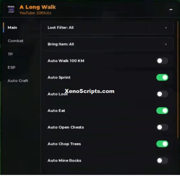 A Long Walk script by Softkillz | Auto farm mobs