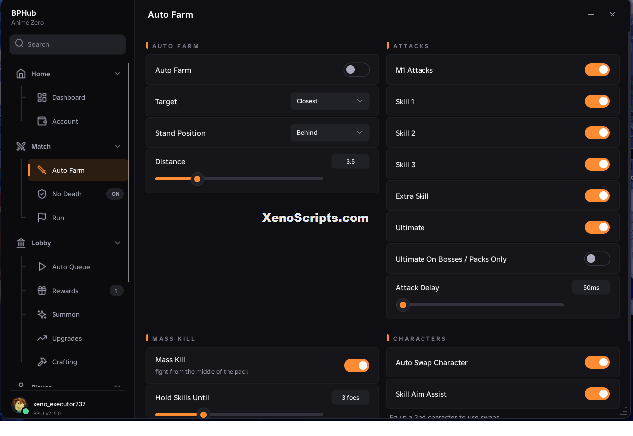 BP Hub Anime Zero script OP Keyless | Auto farm
