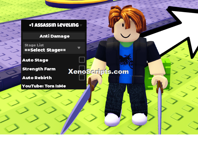 +1 Assassin Leveling script by Tora isme | Auto stage, Anti damage