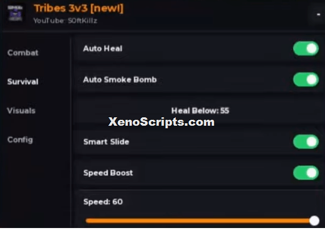 Tribes 3v3 script | Auto heal