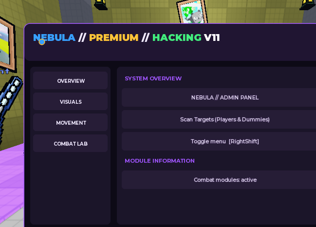 One Tap Script by Nebula Hub | Premium & Hacking V11