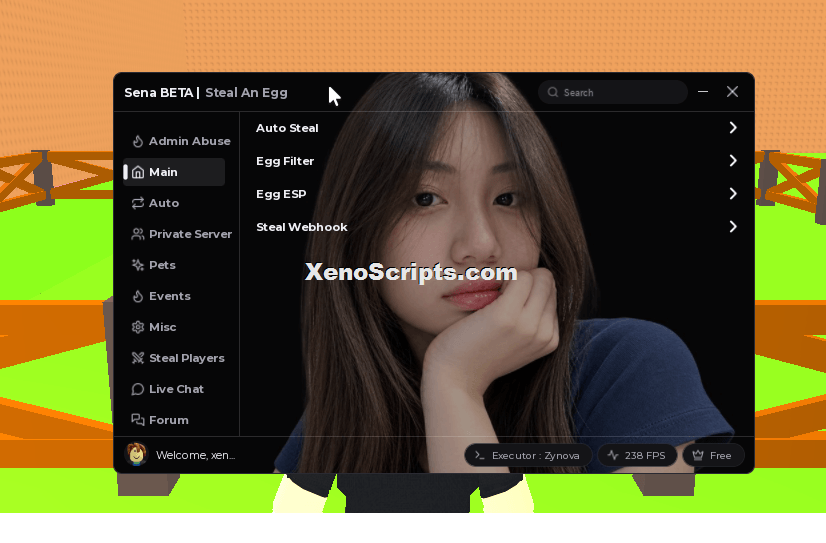 Sena Hub Steal an Egg script keyless | Auto steal, Admin abuse