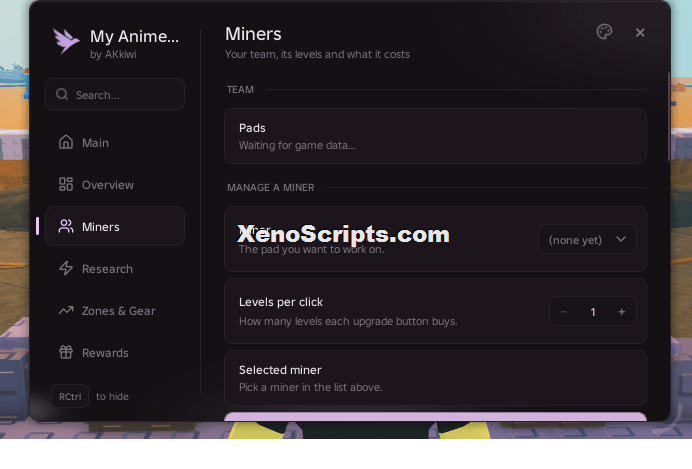 My Anime Mine script by Akkiwi (No Keys) | Auto miner