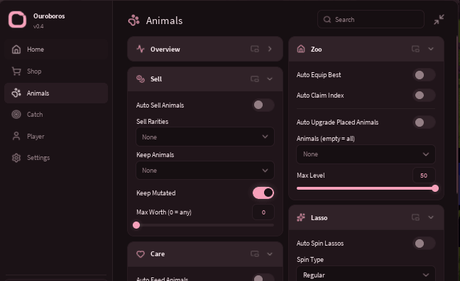 Raise Animals 2 script keyless | auto sell animals, max levels