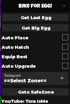 Bike For Egg script keyless | auto place, auto hatch