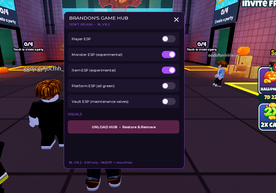 DONT SPLASH script By Brandon's hub | ESP