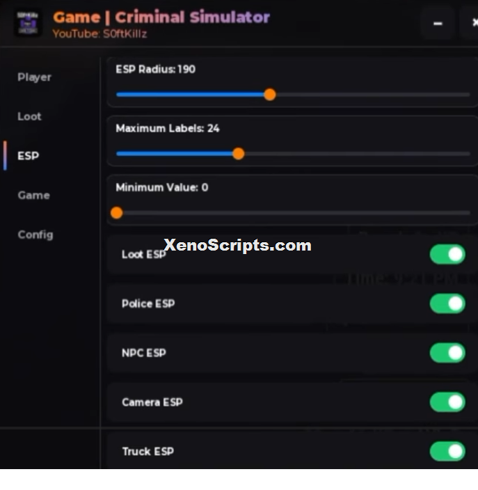 Criminal Simulator script by Softkillz | Speed boost