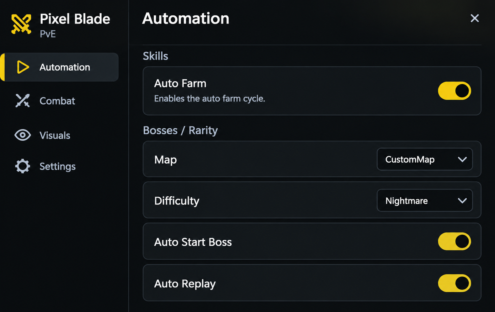 [keyless] kill aura, auto parry, auto fishing