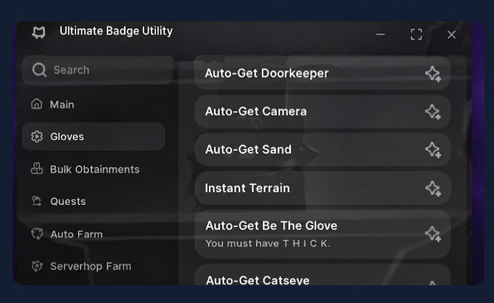 Badge Utility | 80+ gloves support | Keyless Free