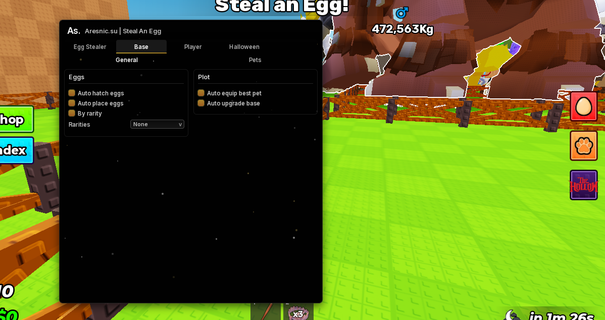 Steal An Egg Keyless Script | Aresnic. su & Base